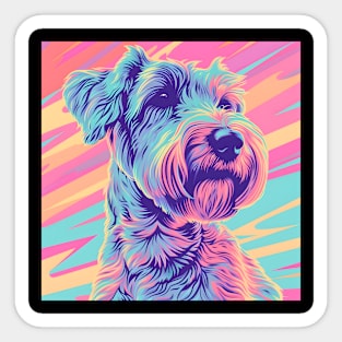 Soft-coated Wheaten Terrier in 70's Sticker